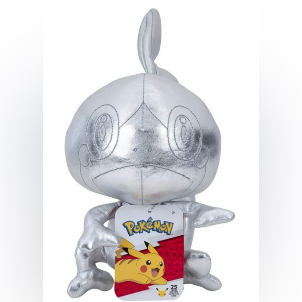 NWT, Pokemon Sobble 10" Silver Plush Soft Stuffed Animal Doll